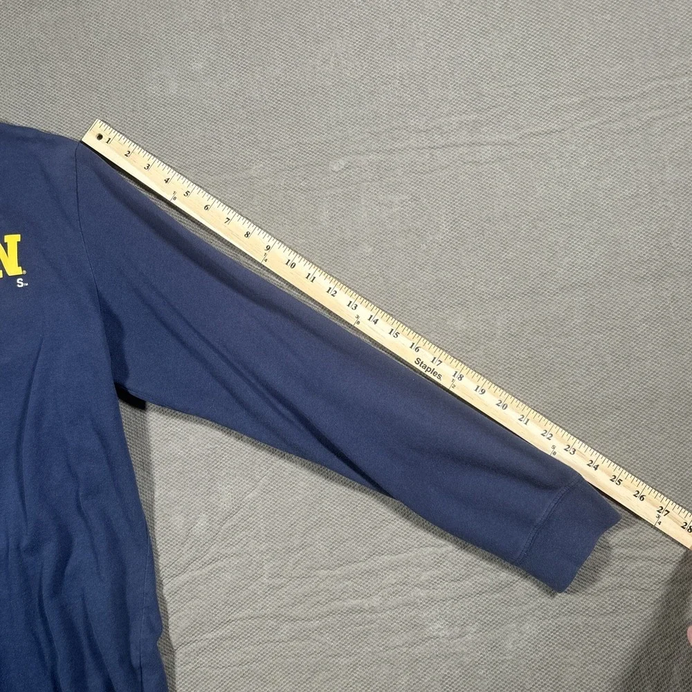 Michigan Wolverines The Nike Tee Long Sleeve Shirt Dri-Fit XL Blue Air Jordan